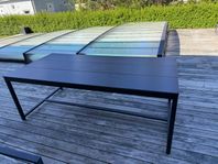 Sensum utebord svart aluminium