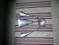 Takbelysning i silverlackerad metall