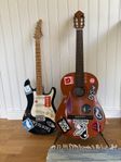 Gitarr-paket: Elgitarr och akustisk gitarr