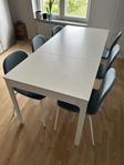 IKEA EKEDALEN Dining Table White; Utdragbart bord, vit,