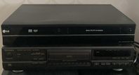 Lg dvd/vhs technics cd-spelare 