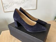 Stinaa J pumps blå mocka 38,5