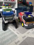dickie toys brandbil och polisfordon 