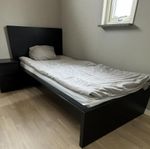 Ikea Malm säng 90x200 och Pax garderob 75x35x201