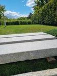 Trappsteg, granit, ljusgrå