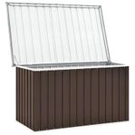 Dynbox brun 149x99x93 cm galvaniserad stål 