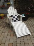 Adirondack stol med fotpall