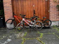 MTB-barncyklar 2st x 20 tum, 1 st 24 tum