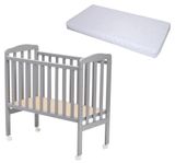 ALICE Spjälsäng med BabyDan Madrass Comfort 40x84, Grå