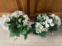 2 konstgjorda fina Hortensia, båda för 130.  Fint skick! 