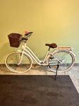 6-växlad Elops btwin vit city bike cykel 