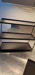 Metall hylla svart / Black metal shelves