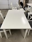 Köksbord IKEA Ingatorp 155/215x87 cm + 8 stolar