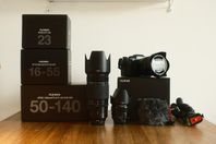 Fujifilm X-T4 med fina objektiv