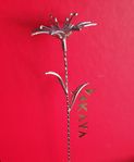 Silver blomma dekoration