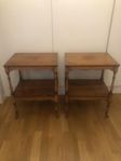 2 st lampbord sidobord Med hjul