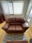 Skinnsoffa 2-sits 