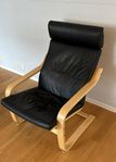 Ikea fåtölj Poäng med skinnklädsel