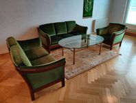 Soffgrupp och soffbord, 70-tal