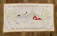 Väggbonad - Du Sveriges bygd du stilla land… 