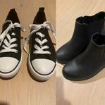Vårboots och tygskor i toppenskick! Strl 34. Pris: 50kr/st!
