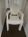 Kartell vita Ghost stolar 4st