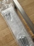 Silverfärgade borstade aluminiumhsndtag