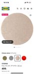 STOENSE Rug, low pile, 130cm