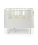 Sebra Växasäng 2 i 1 Baby & Juniorsäng - Classic White Fi