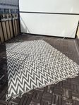 Vit/Beige Matta cirka 250x150 cm 