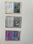 Tre Pokémon kort