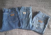 Vintage Lois och Wrangler jeans.
