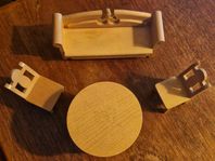 Vintage Dockskåpsmöbel Design Köksgrupp i trä 70-talet.