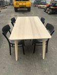 Bord + 4 stolar