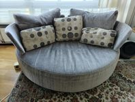 Rund soffa / loveseat med snurrfunktion 