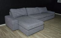ikea divan soffa ljusgrå 