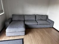ikea divan soffa ljusgrå 