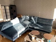 Sammets soffa