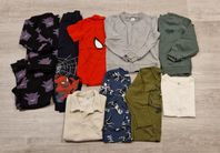 Klädpaket, strl 110-116, pojke, fleece 