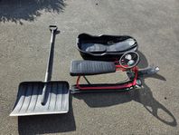 Snöskyffel, Stiga Snowracer och Pulka