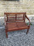 trädgårdssoffa teak