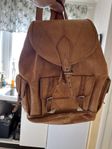retro vintage skinn ryggsäck läder 
