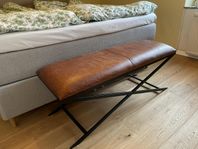 sittbänk läder
