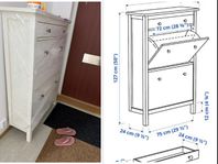 Furniture Ikea Shoe rack, child desk, 2 garderobe wardrobe