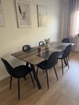 matbord santos med 6 stolar 