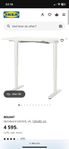 Skrivbord BEKANT + kontorsstol MARKUS IKEA (som ny)