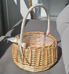 Wicker basket Flower girl Wedding