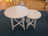 KRAGSTA satsbord – 2 vita soffbord från IKEA
