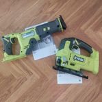 Ryobi sticksåg och tigersåg