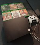 Xbox one 1TB + 6 spel